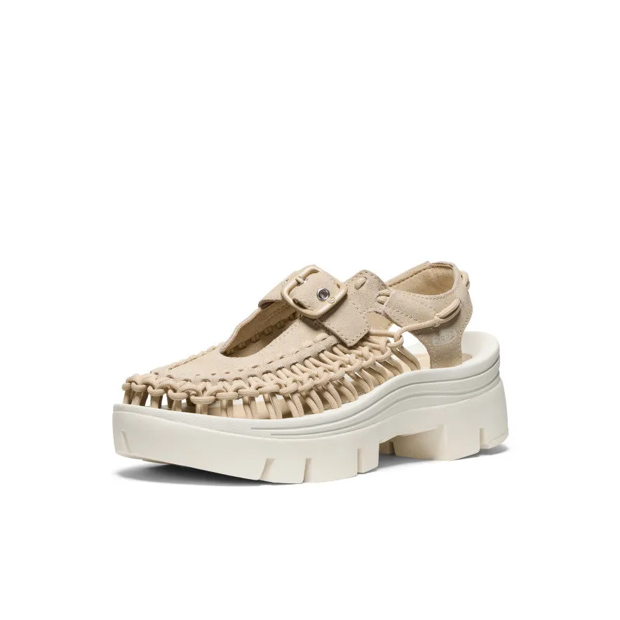 All Gender UNEEK PLT Mary Jane Sneaker  |  Safari/Star White KEEN