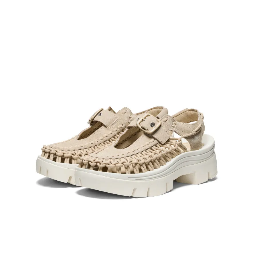 All Gender UNEEK PLT Mary Jane Sneaker  |  Safari/Star White KEEN