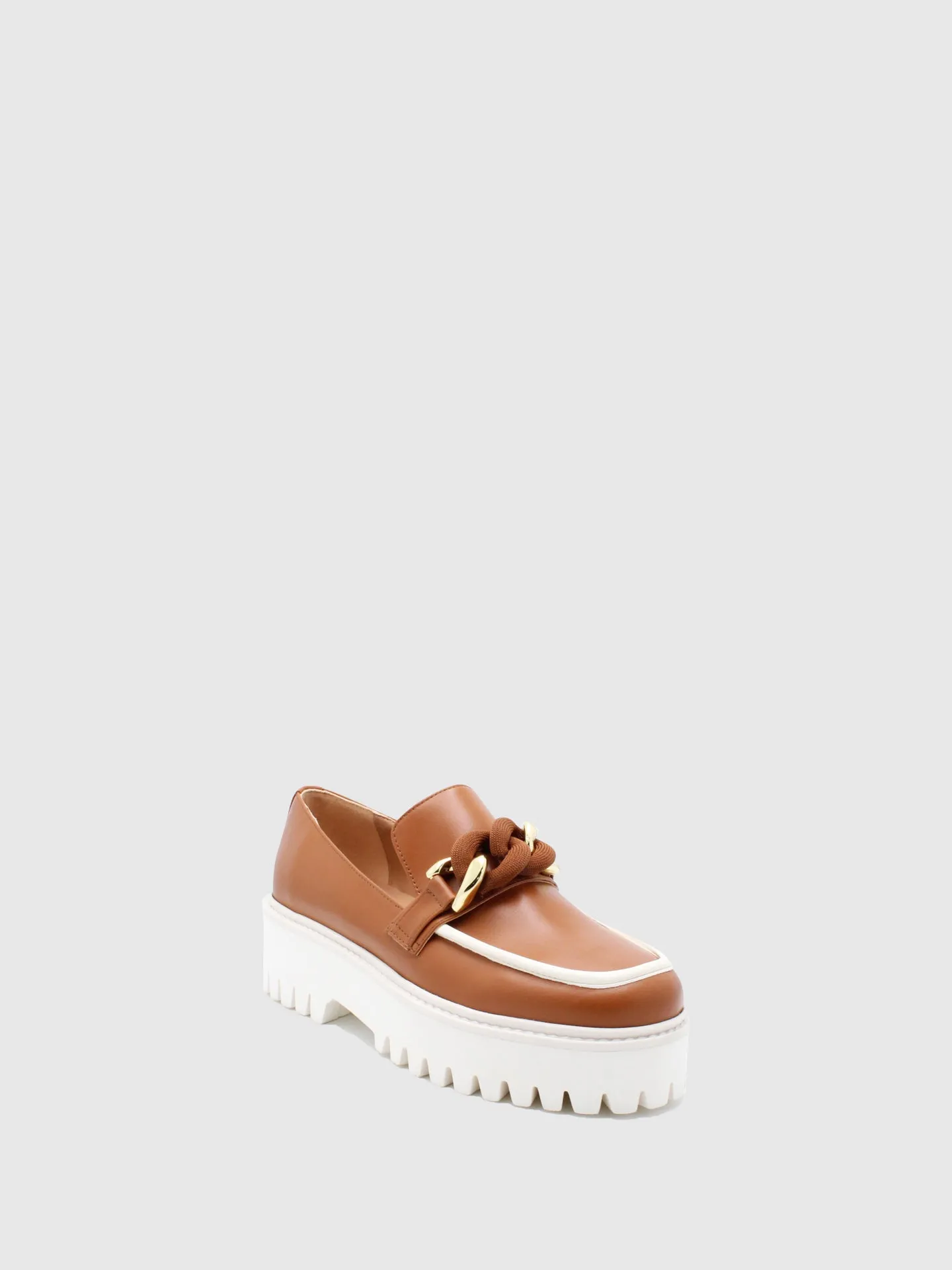 Appliqués Loafers Hunky Panky Camel/Off White