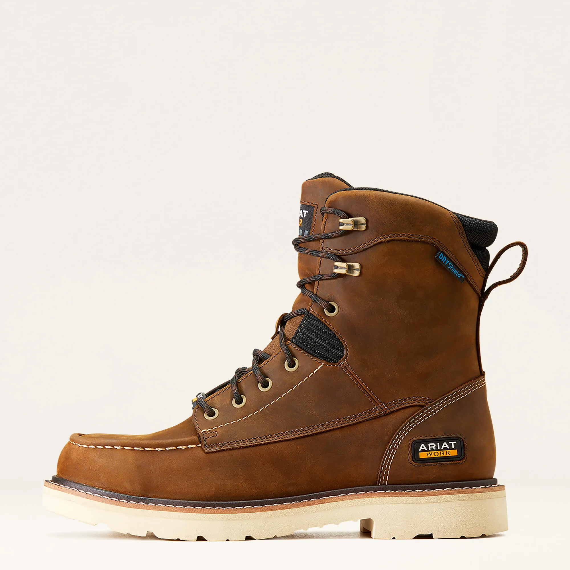Ariat Men's Rebar Lift 8" Soft Toe Waterproof Work Boot - Brown - 10047029