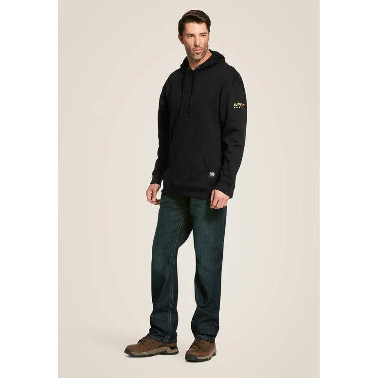 Ariat Men's Rebar Stain Resist Workman Hoodie- Black- 10020792