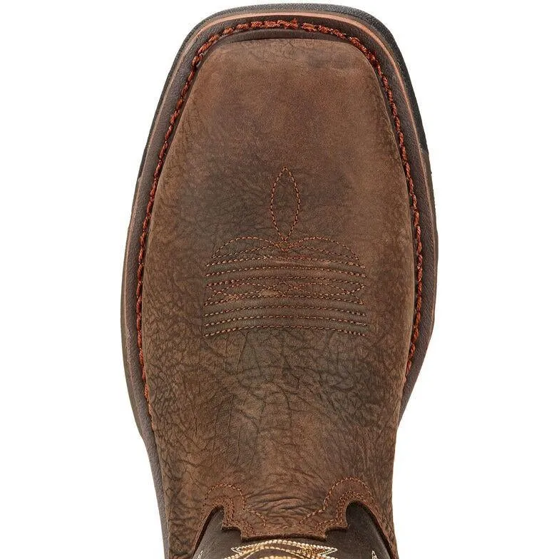 Ariat Men's WorkHog 11" Composite Toe Waterproof Western Work Boot - Bruin Brown - 10017420