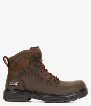 Ariat Turbo 6" USA Assembled Waterproof Carbon Toe Work Boot - Men
