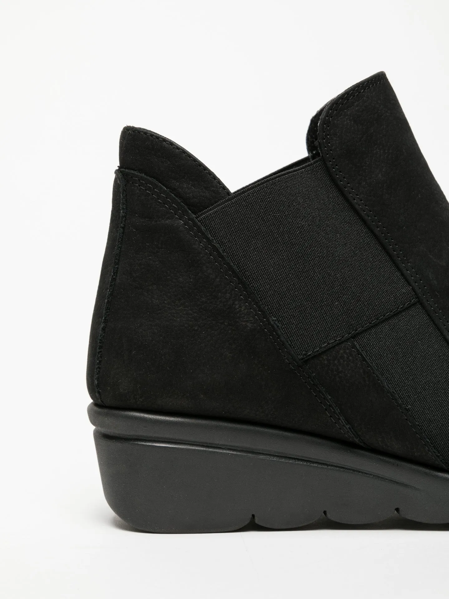 Black Elasticated Ankle Boots