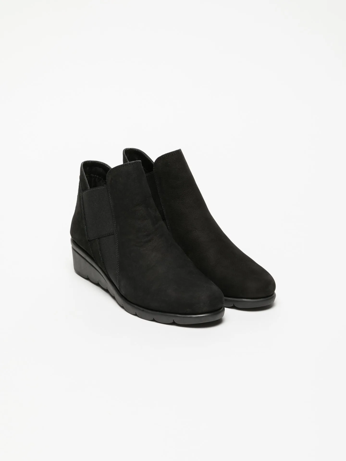 Black Elasticated Ankle Boots