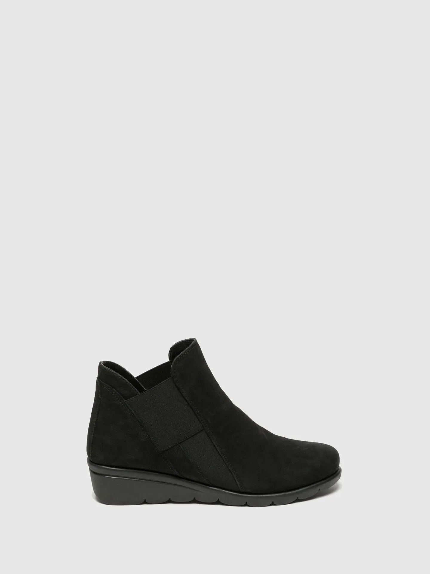 Black Elasticated Ankle Boots