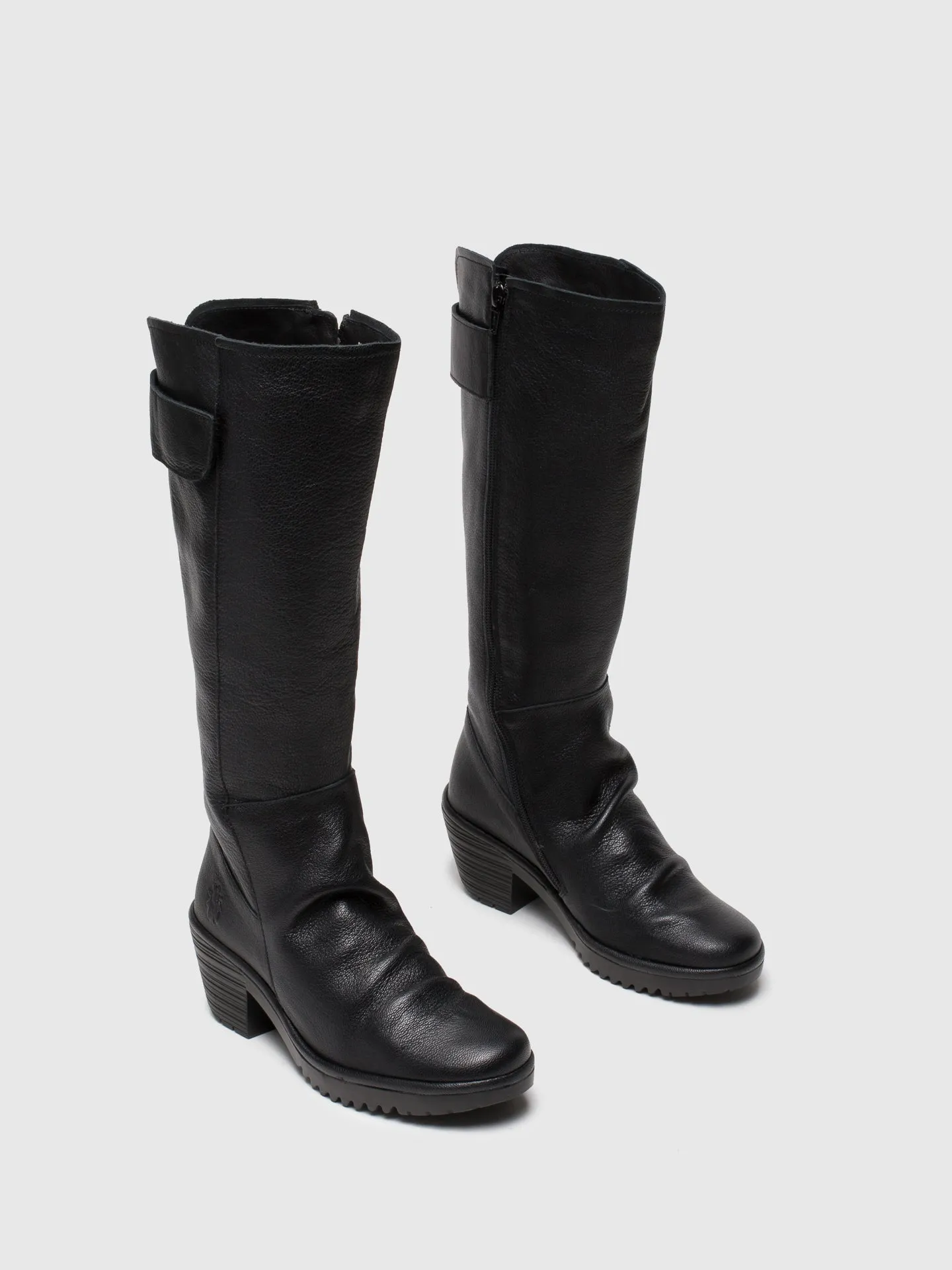 Black Zip Up Boots
