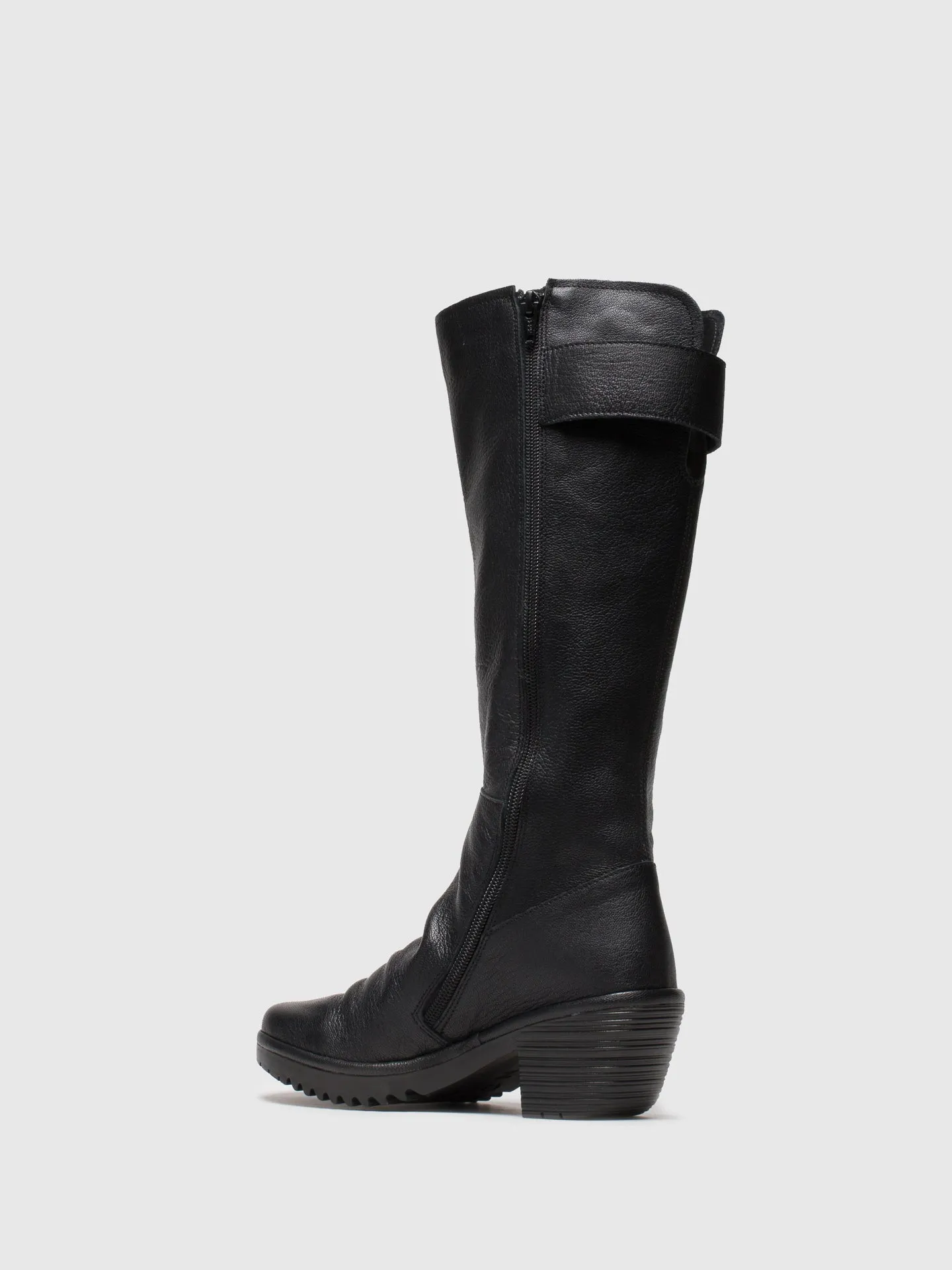 Black Zip Up Boots