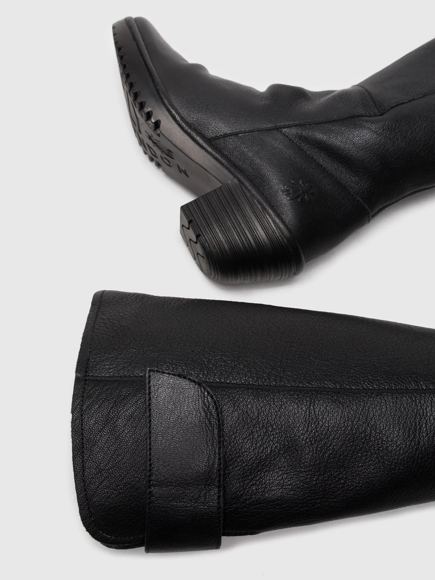 Black Zip Up Boots
