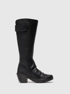 Black Zip Up Boots