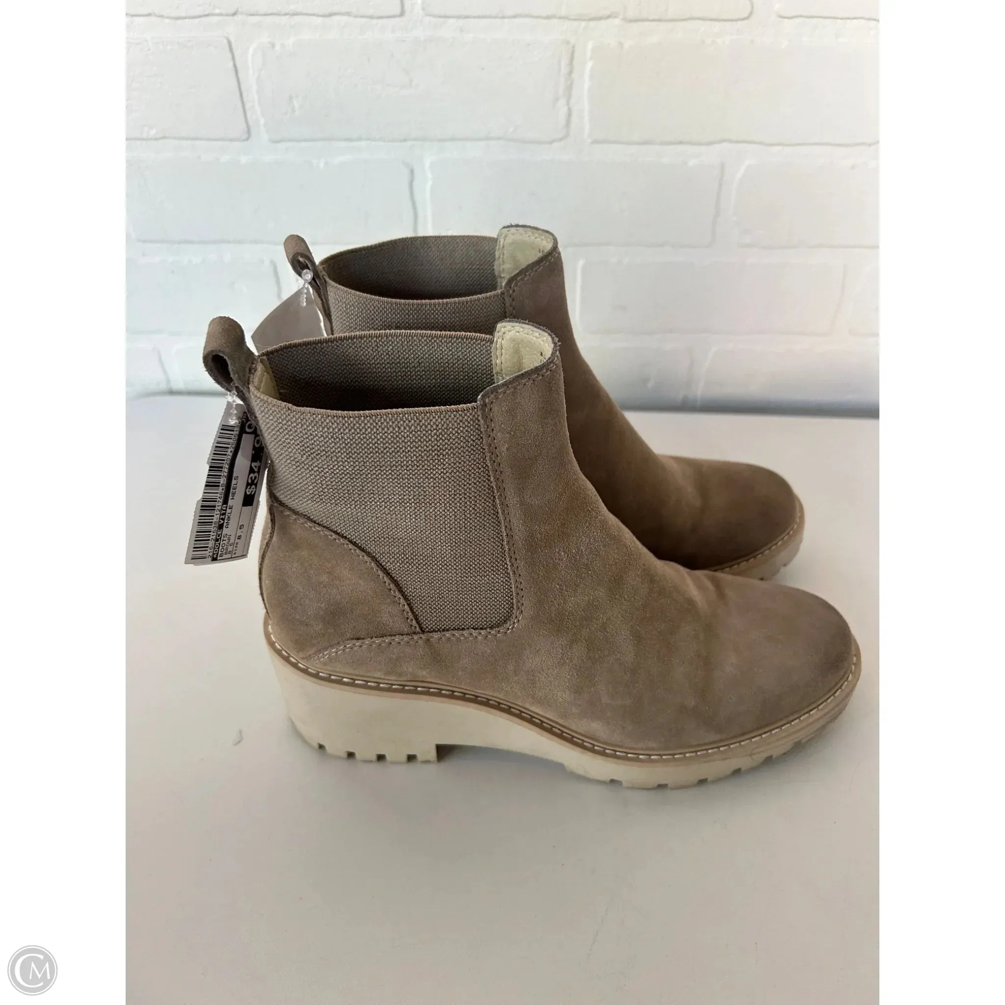 Boots Ankle Heels By Dolce Vita In Brown, Size: 8.5