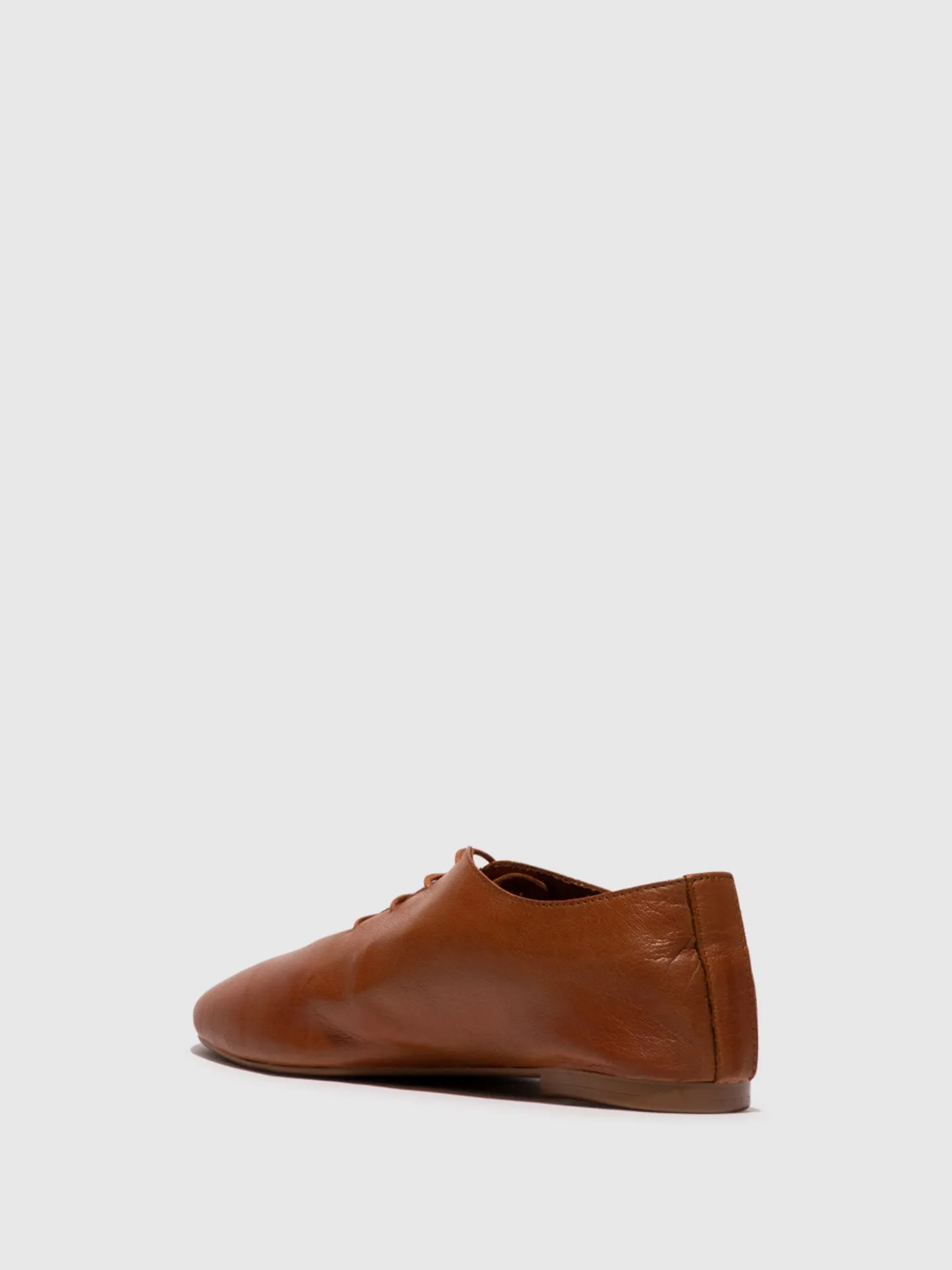 Camel Lace-up Shoes