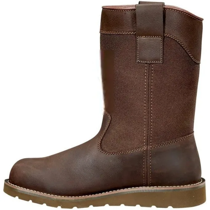Carhartt Men's 10" Steel Toe Waterproof Wedge Wellington Work Boot -Brown- FW1230-M