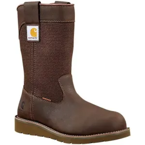 Carhartt Men's 10" Steel Toe Waterproof Wedge Wellington Work Boot -Brown- FW1230-M