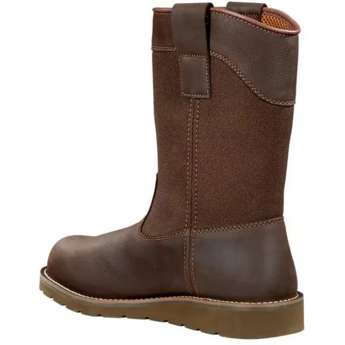 Carhartt Men's 10" Steel Toe Waterproof Wedge Wellington Work Boot -Brown- FW1230-M