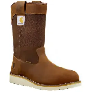 Carhartt Men's 10" Steel Toe Waterproof Wedge Wellington Work Boot -Brown- FW1232-M