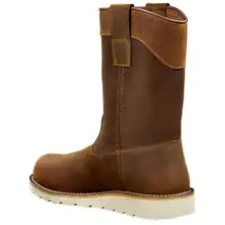 Carhartt Men's 10" Steel Toe Waterproof Wedge Wellington Work Boot -Brown- FW1232-M