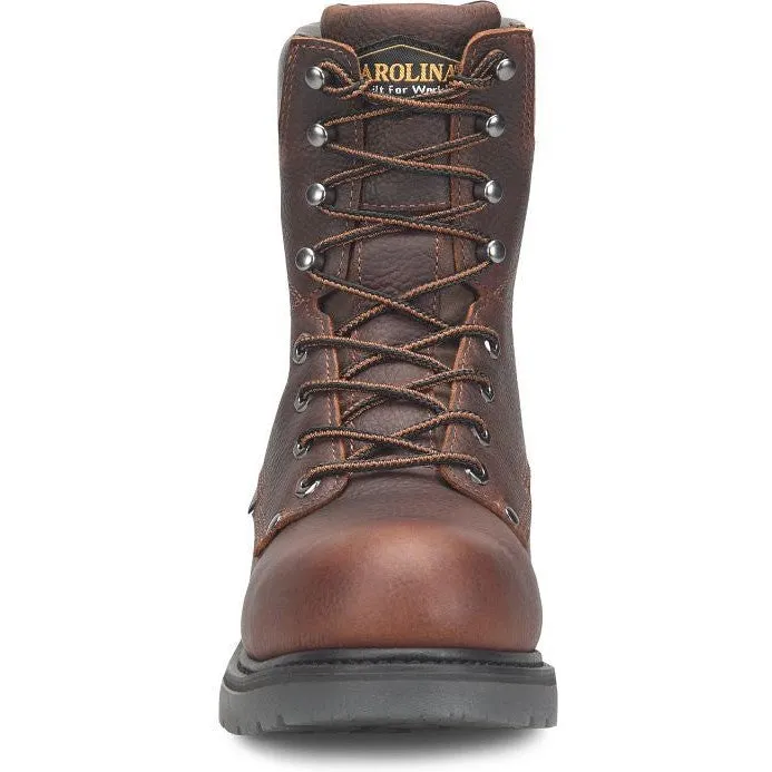 Carolina Dice 8" Composite Toe Waterproof Work Boot - Slip Resistant - Brown CA6512