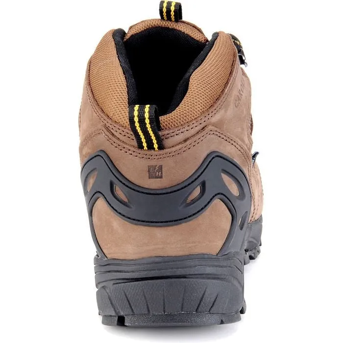Carolina Men's Quad 5" Carbon Composite Toe Waterproof Hiker Work Boot -Brown- CA4525