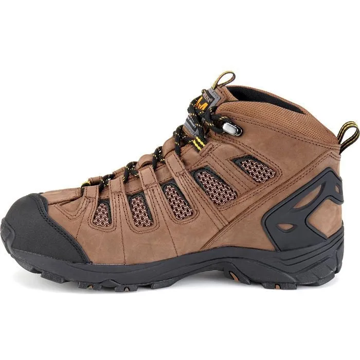 Carolina Men's Quad 5" Carbon Composite Toe Waterproof Hiker Work Boot -Brown- CA4525