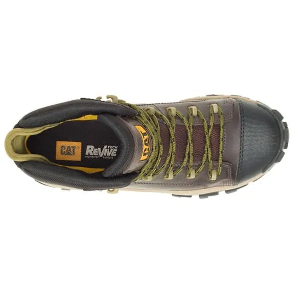 CAT Men's Invader Composite Toe Waterproof Hiker Work Boot -Coffee- P91541