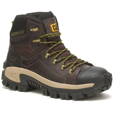 CAT Men's Invader Composite Toe Waterproof Hiker Work Boot -Coffee- P91541