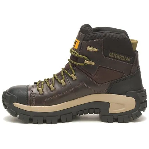 CAT Men's Invader Composite Toe Waterproof Hiker Work Boot -Coffee- P91541