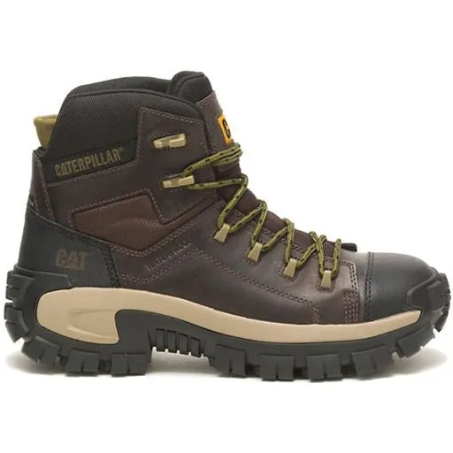 CAT Men's Invader Composite Toe Waterproof Hiker Work Boot -Coffee- P91541