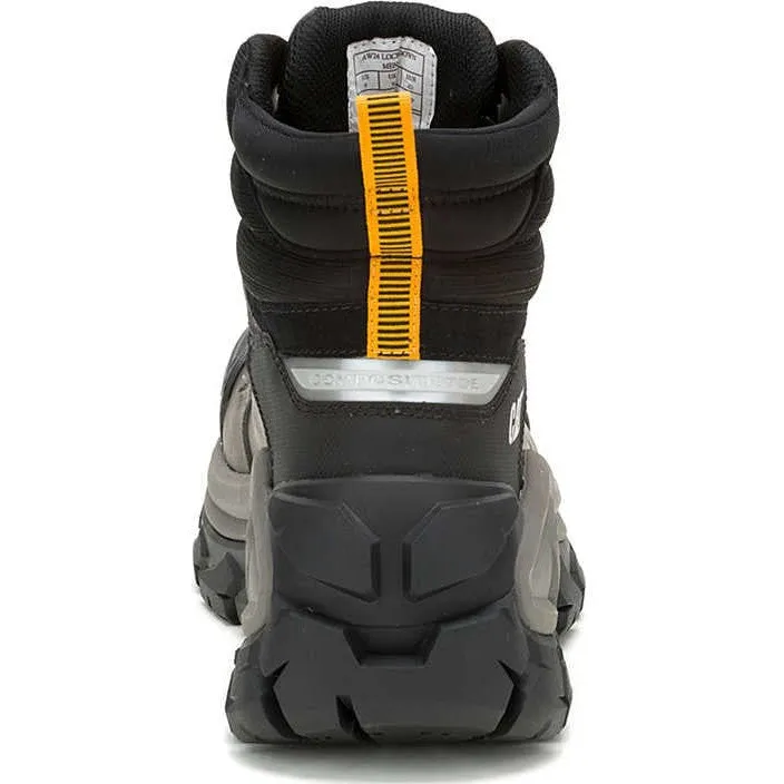 Cat Men's Invader Mid Vent Composite Toe Waterproof Slip Resistant Work Boot -Black- P91756