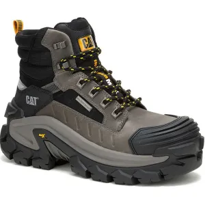 Cat Men's Invader Mid Vent Composite Toe Waterproof Slip Resistant Work Boot -Black- P91756