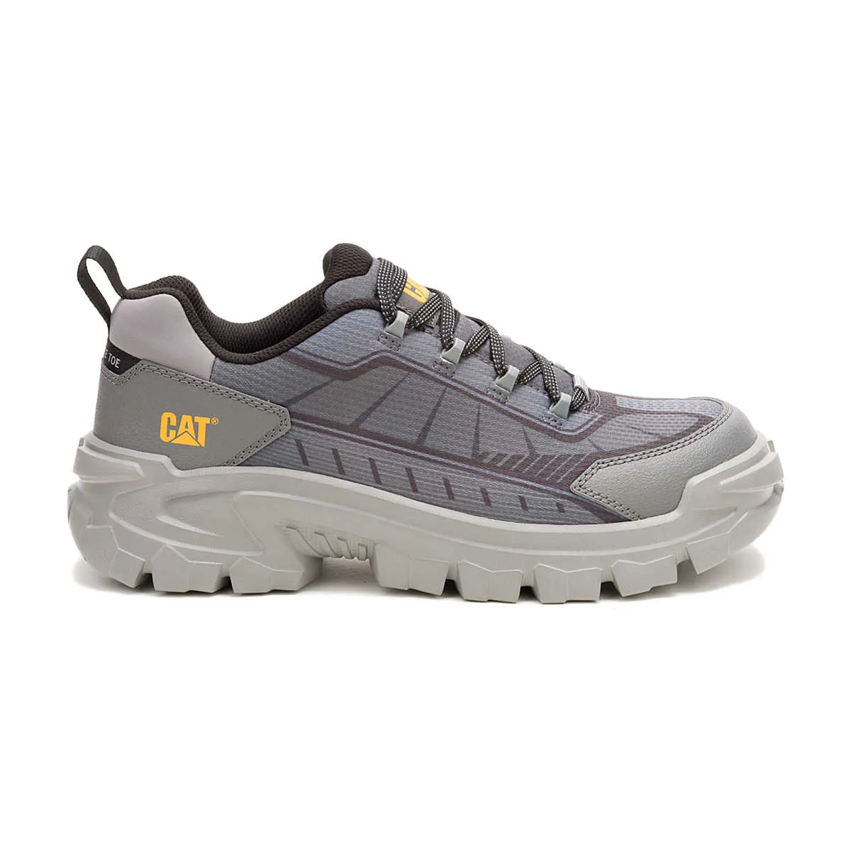 Cat Men's Invader Sport Lo Composite Toe Mesh Work Shoe - Gargoyle - P91767