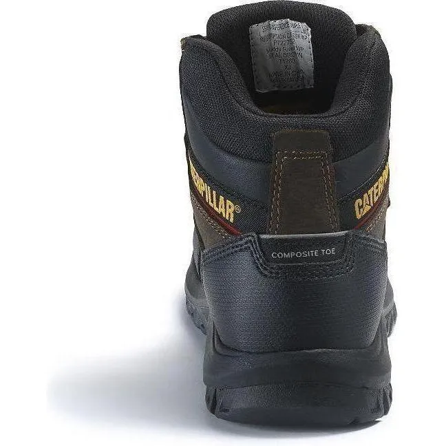 CAT Men's Resorption Waterproof Composite Toe Work Boot - Black - P90977