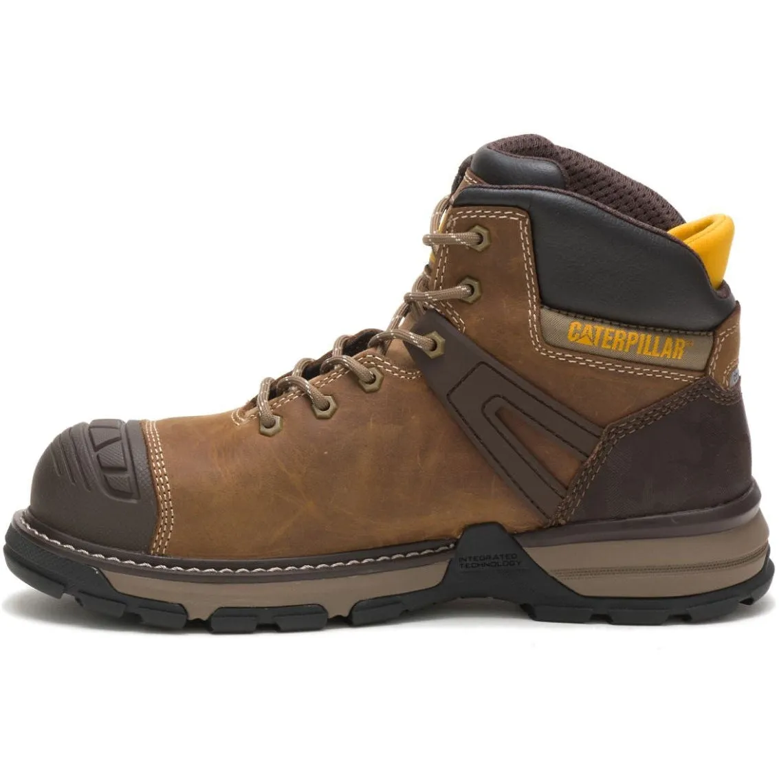 CAT Men's Superlite Waterproof Carbon Composite Toe Work Boot - Dark Biege - P91218