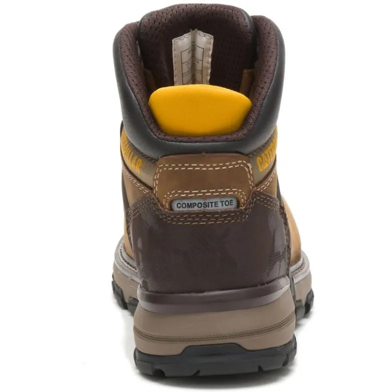 CAT Men's Superlite Waterproof Carbon Composite Toe Work Boot - Dark Biege - P91218