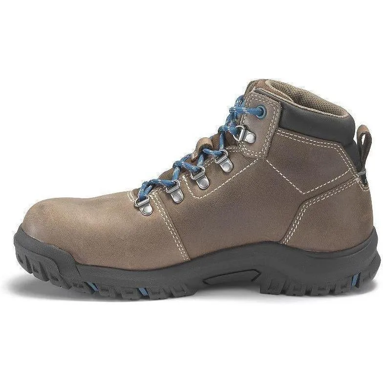 CAT Womens Mae Steel Toe Waterproof Work Shoe - Brown - P91012