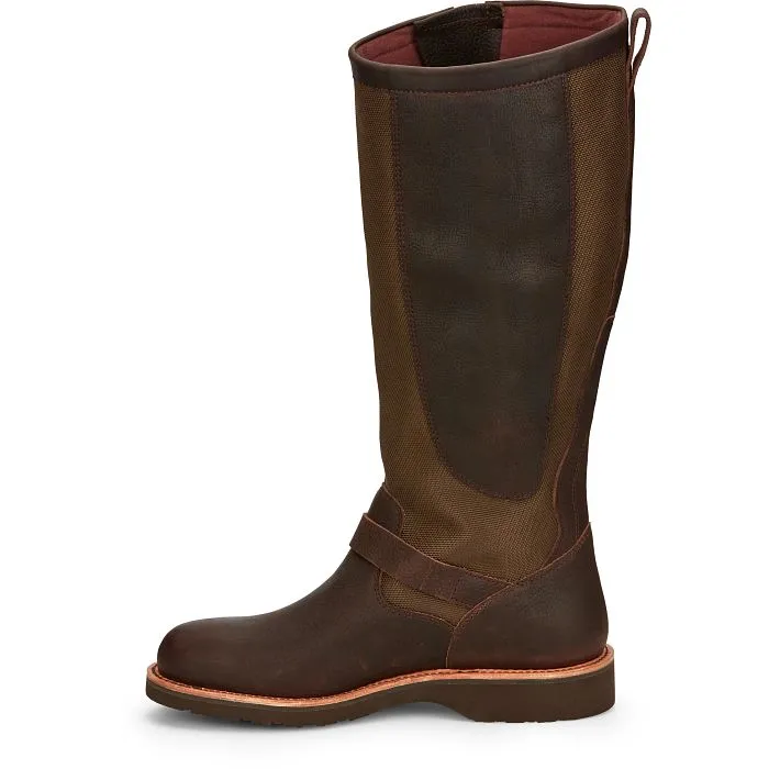 Chippewa Men's Brome 17" Soft Toe Waterproof Pull-On Snake Hunt Boot Brown- 25110