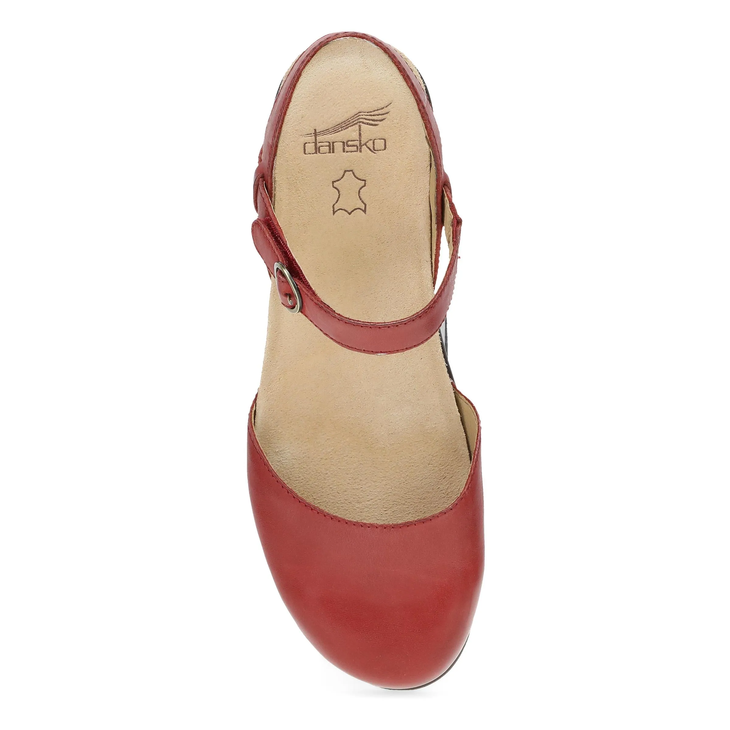 Christine Red Burnished Nappa Dansko
