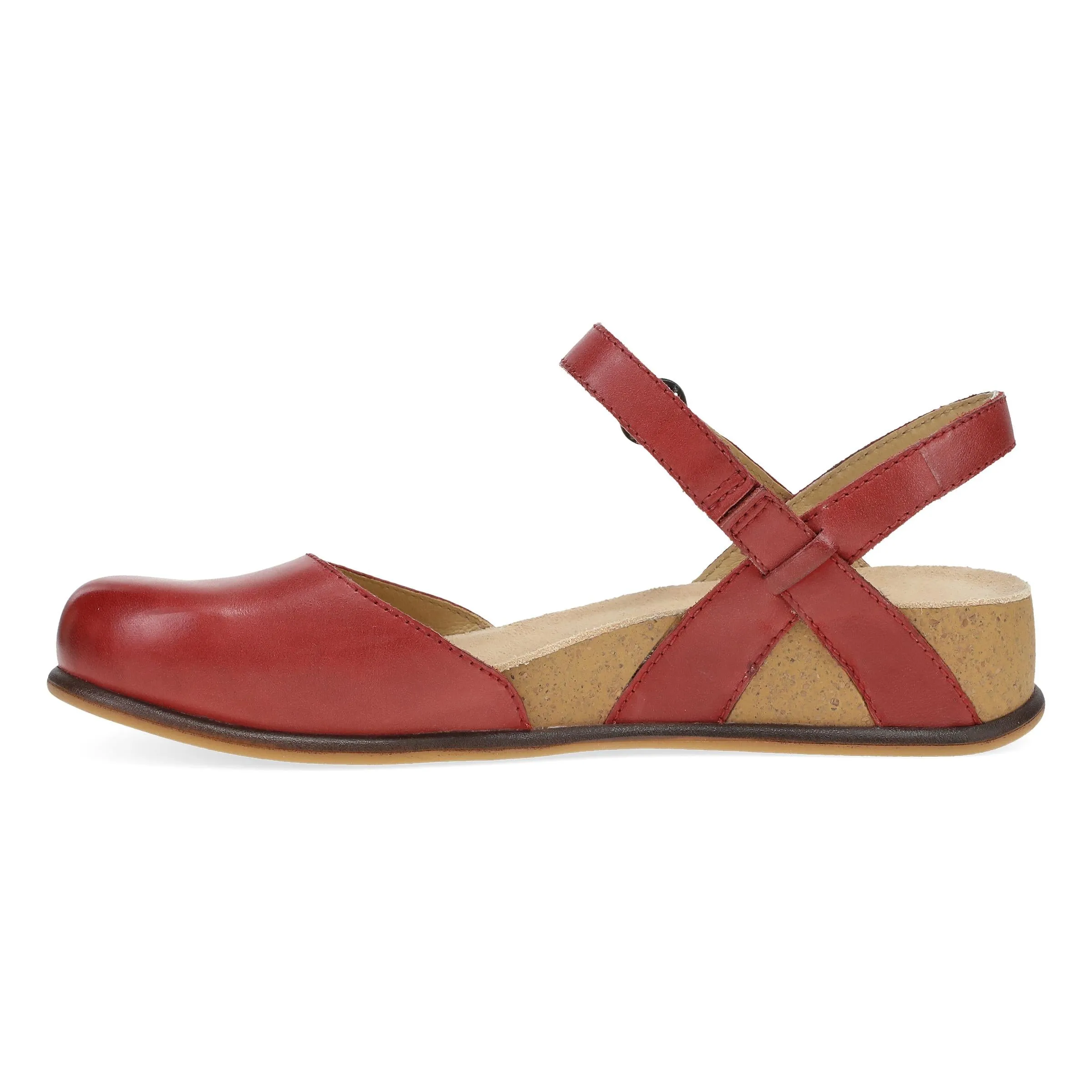 Christine Red Burnished Nappa Dansko