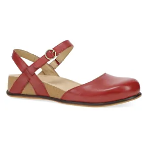 Christine Red Burnished Nappa Dansko