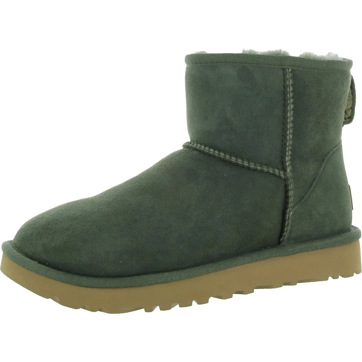 Classic Mini II Womens Suede Cold Weather Shearling Boots