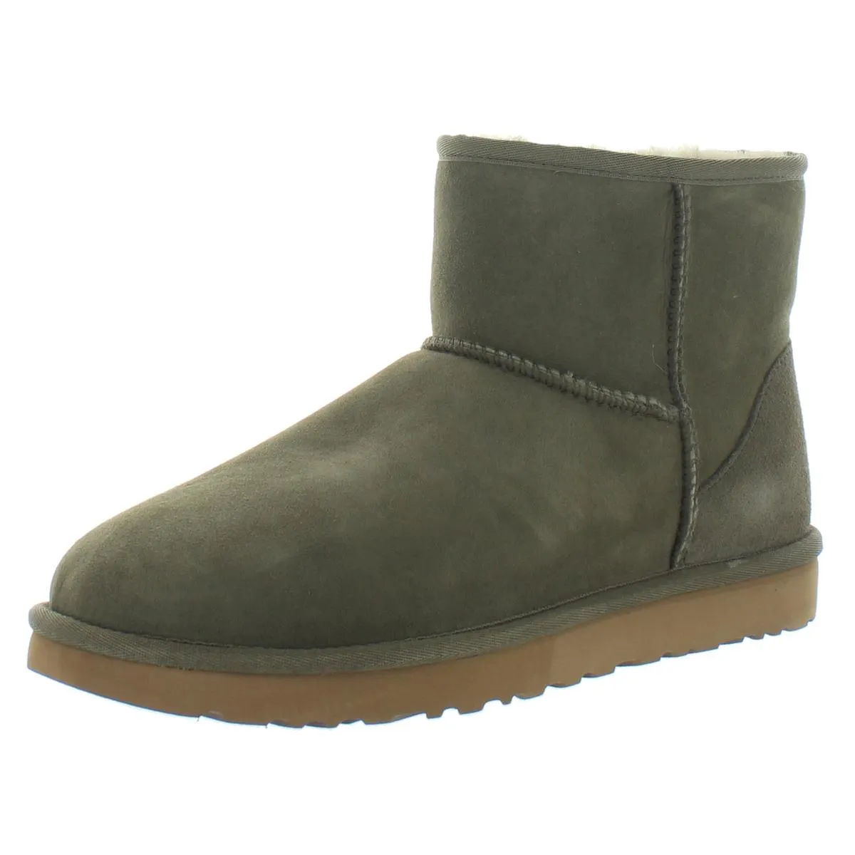 Classic Mini II Womens Suede Cold Weather Shearling Boots