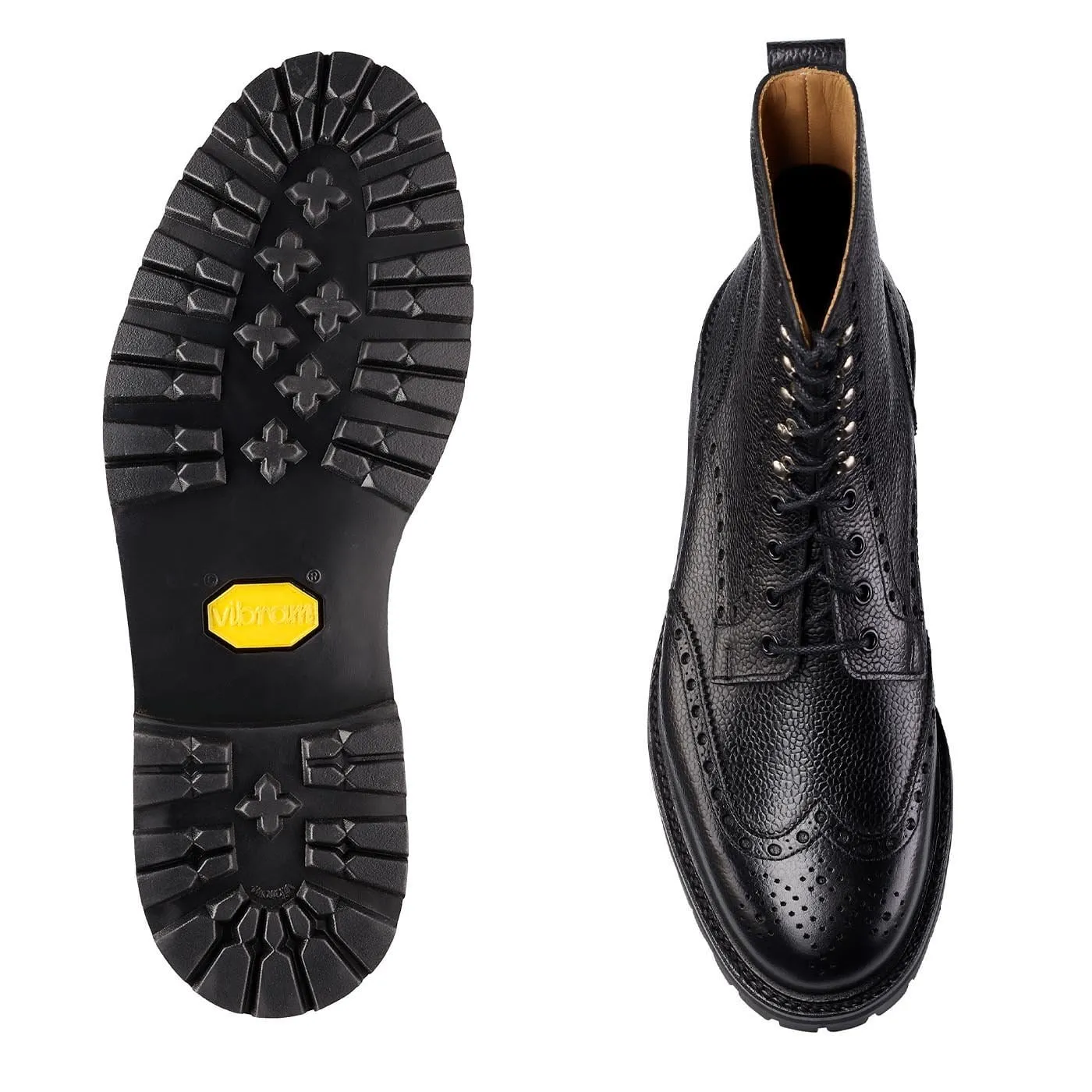 Crockett & Jones Islay Black Scotch Grain