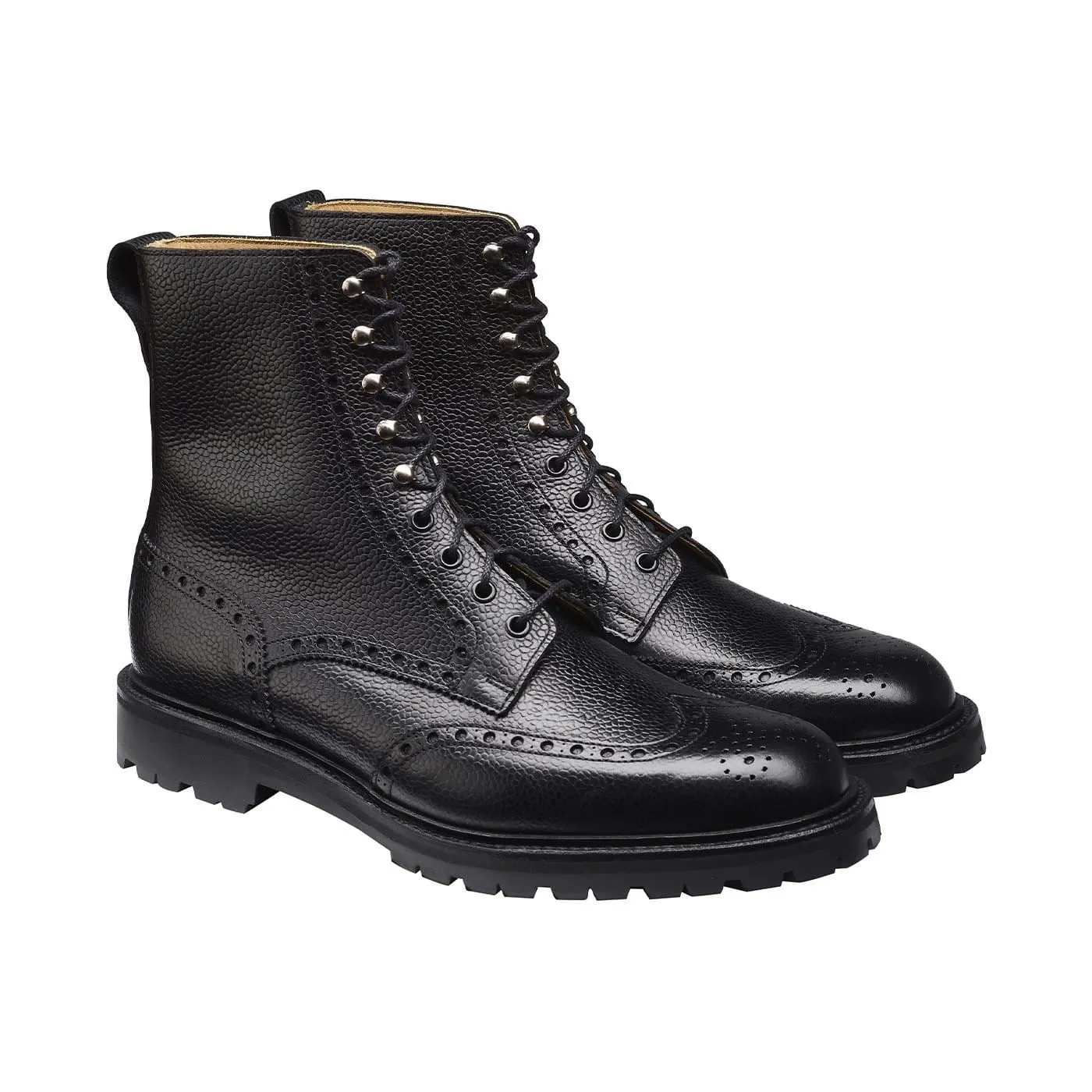 Crockett & Jones Islay Black Scotch Grain
