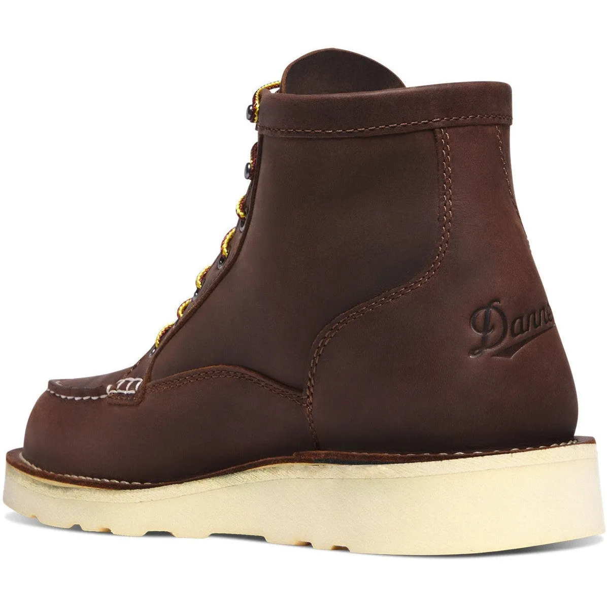 Danner Men's Bull Run GORE-TEX® 6" Plain Toe Waterproof Slip Resistant Work Boot -Brown- 15588