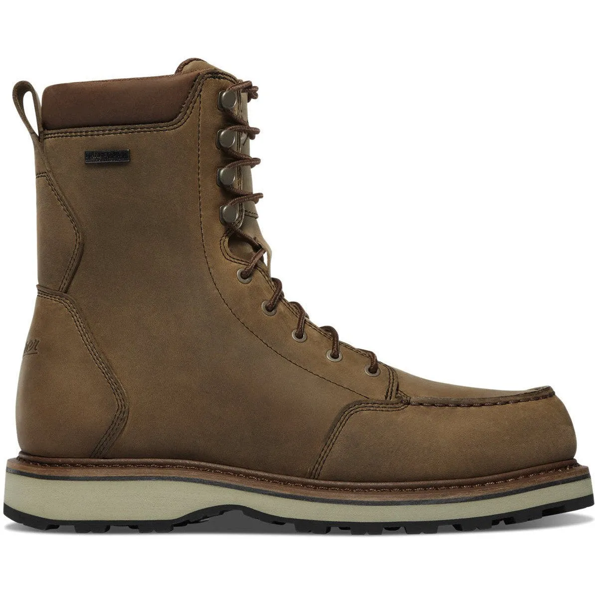 Danner Men's Cedar River 8" Moc Toe Waterproof Hunt Work Boot -Brown- 14304