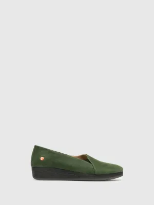 DarkGreen Wedge Shoes