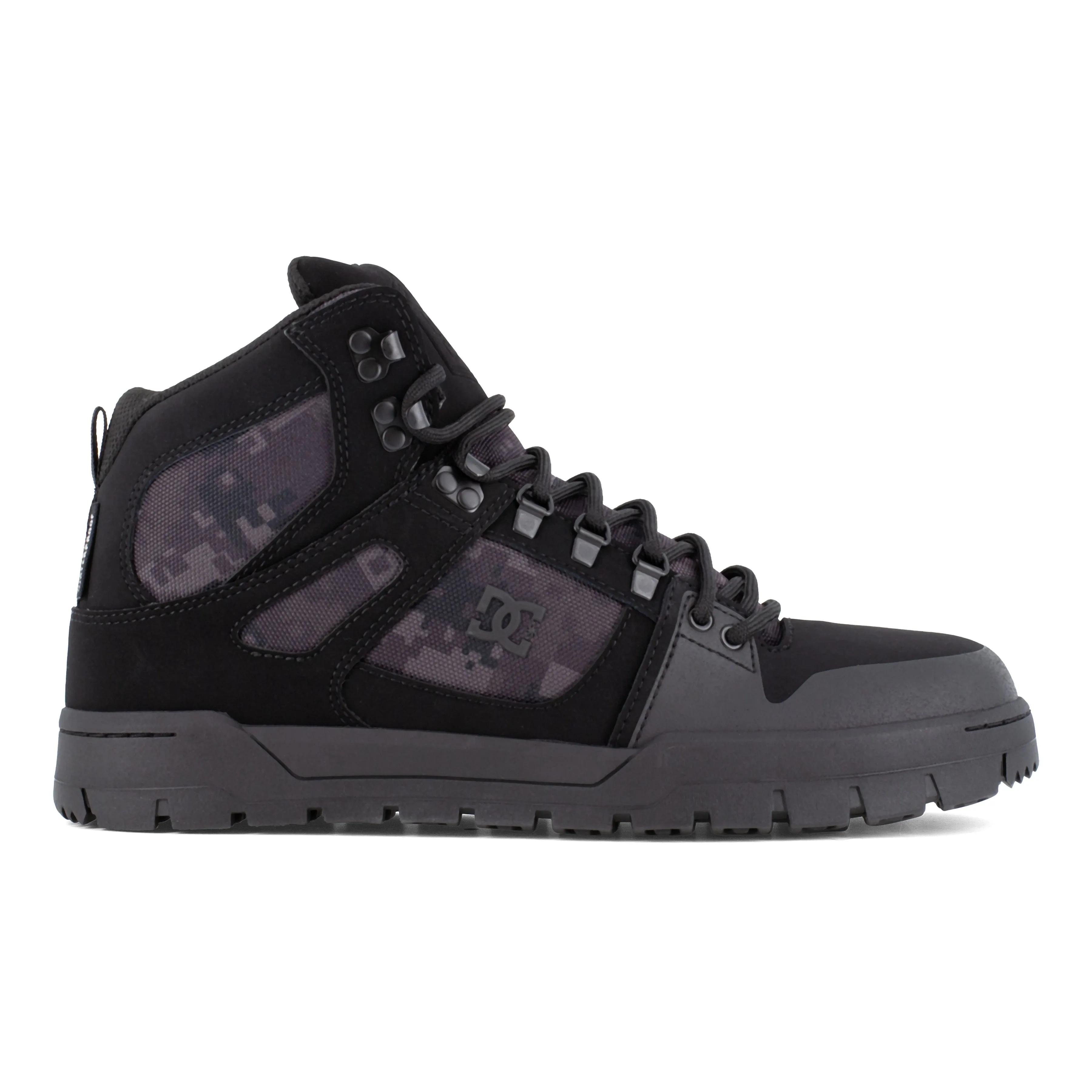 DC Men's Pure Composite Toe Waterproof High-Top Work Shoe - Black - DC60603
