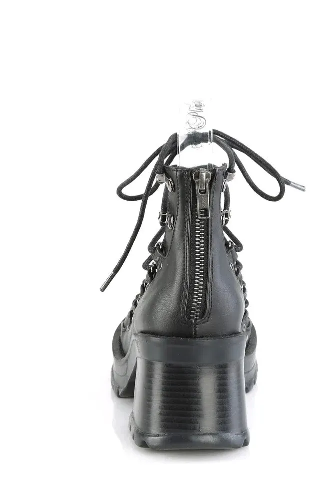DemoniaCult - Bratty 32 Black - Heels
