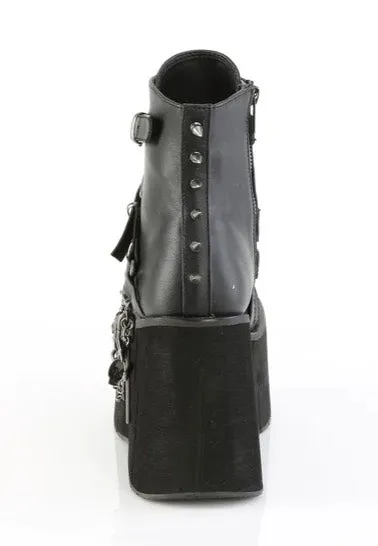 DemoniaCult - Kera 68 Black Vegan Leather - Girl Shoes