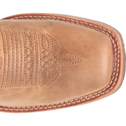 Double H Men's Covada 11" Stockman Wide Square Toe Work Boot -Tan- DH7033
